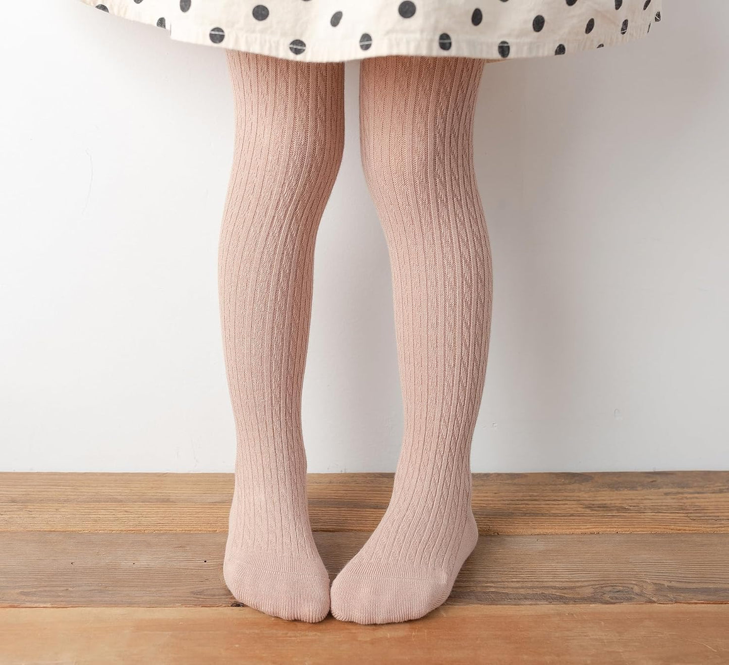 CHUNG Toddler Little Girls Cotton Tights Footed Thick Winter Cable Knit Legging Pantyhose Stocking