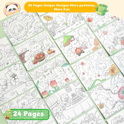 Paint with Water Coloring Books for Kids Ages 3-5, 4-8 – Cute Coloring Book for Teens,Arts and Crafts for Kids Ages 3 4 5 6 7 8+, Birthday Gift Toys for Girls Boys,Travel Toys -Rabbit