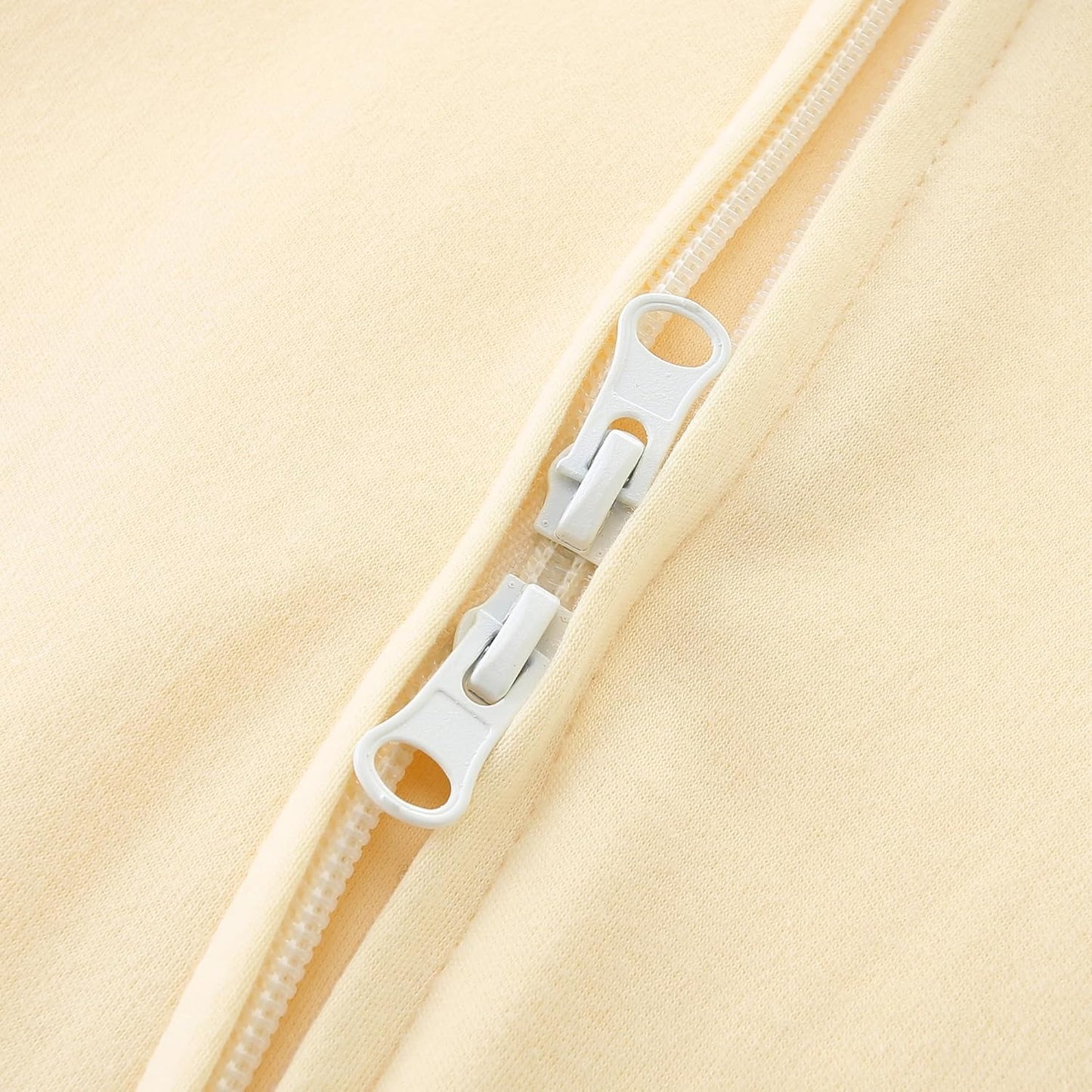 Baby Romper 100% Organic Cotton Pajamas One Piece Long Sleeve Zipper Footie Onesie for 0~12M Baby