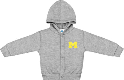 Creative Knitwear College Baby Snap Hooded Jacket - Team Logo, Multiple Colors, for Boys & Girls, (0-24 Months)