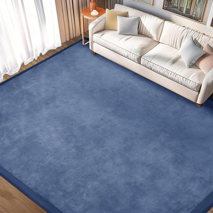 Baby Play Mat 1.2" Thick Memory Foam Nursery Rug Area Rug, 13’1” X 6’7” Yoga Mat Playmat Crawling Mat for Baby,Toddlers,Infants,Kids,Floor Mat Tatami Mat for Living Room with Non-Slip(Blue)
