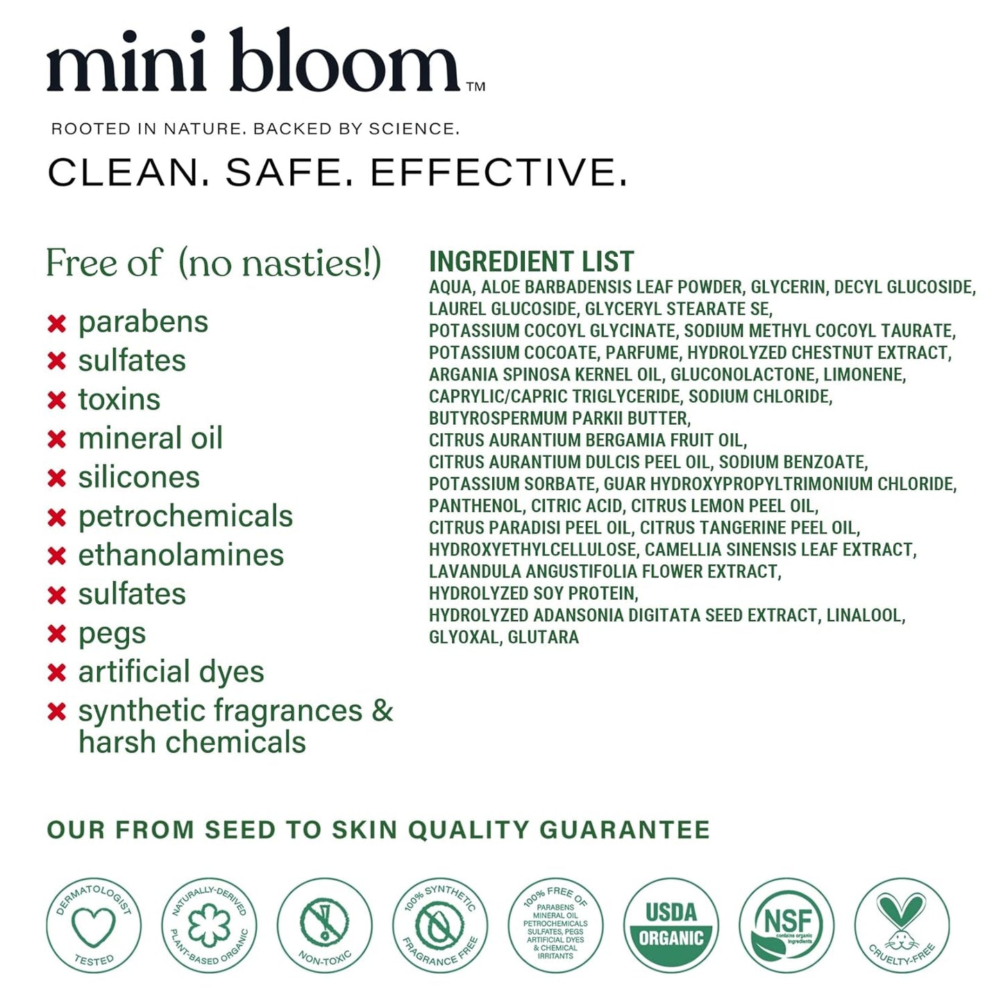 Fresh N’ Clean 2-in-1 Hair + Body Wash | Shampoo Sulfate-Free | Baby & Kid Safe | Gently Cleanses