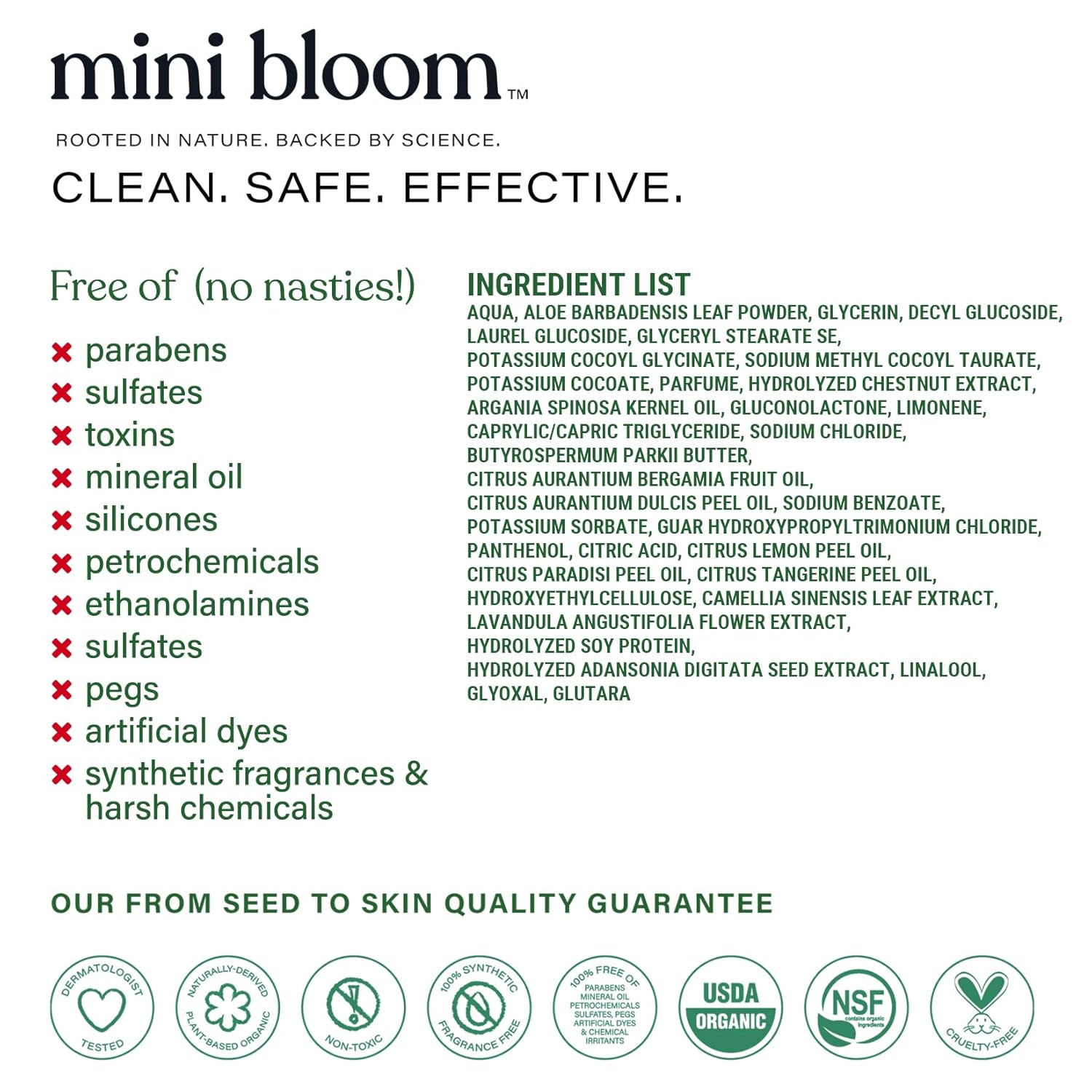 Fresh N’ Clean 2-in-1 Hair + Body Wash | Shampoo Sulfate-Free | Baby & Kid Safe | Gently Cleanses
