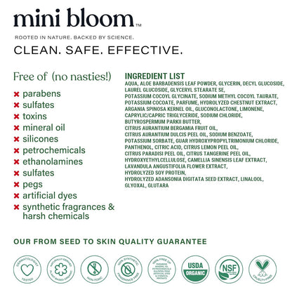 Fresh N’ Clean 2-in-1 Hair + Body Wash | Shampoo Sulfate-Free | Baby & Kid Safe | Gently Cleanses