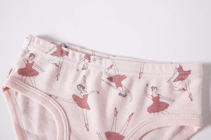 Cadidi Dinos Little Girls' Soft Cotton Underwear Kids Cool Breathable Comfort Panty Briefs Toddler Undies(Pack of 6)