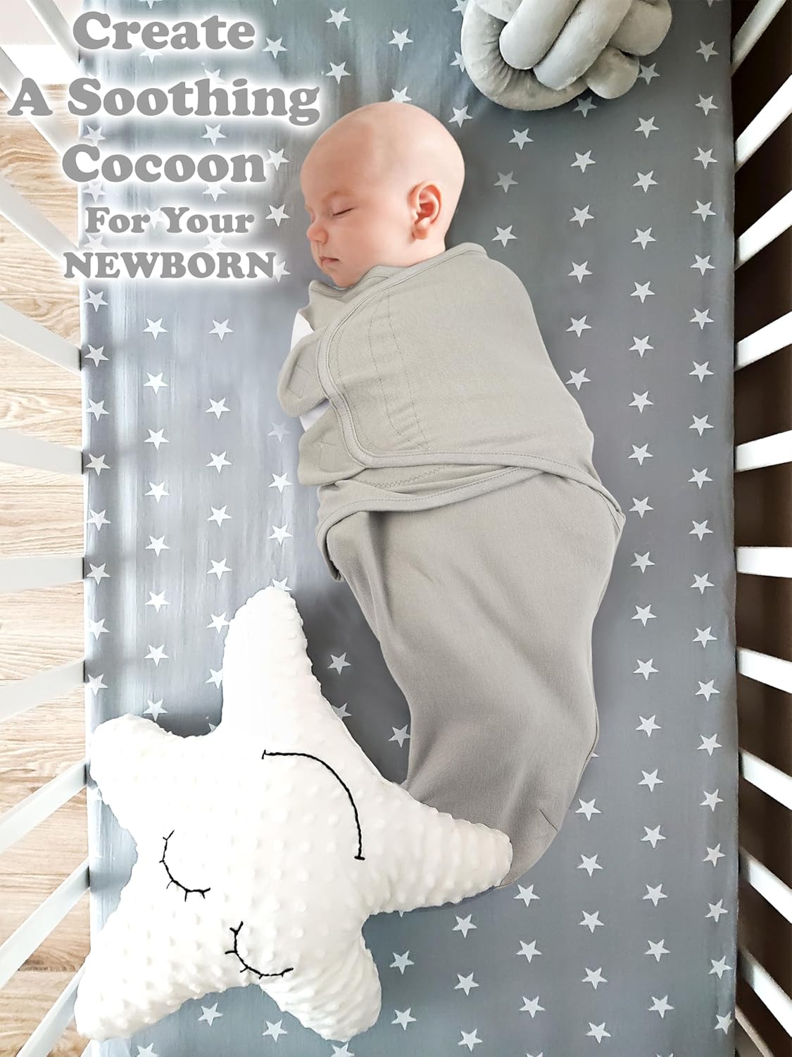 Bublo Baby Organic Preemie Swaddles 4-7 lbs - 3-Pack Premature Babies Swaddle Sleep Sack
