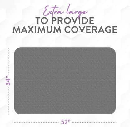 Inspire Underpads | Stain Hiding Gray Reusable Incontinence Bed Pads | Waterproof Mattress Pad | for Adults Babies and Dogs (34 X 52)