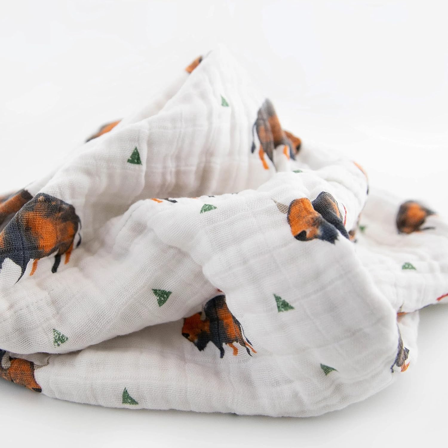Little Unicorn Newborn Receiving Quilt | Ultra- Soft, Multi-Layered Muslin Fabric | Gift for
