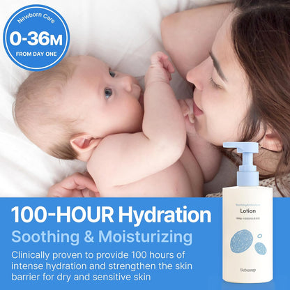 BEBESUP- 베베숲 Daily Hydration Baby Lotion | Korean Skincare for Sensitive & Atopic Skin 100-Hour
