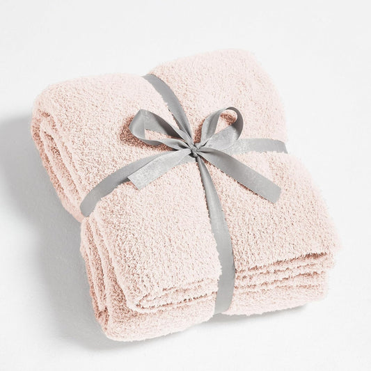 CYMULA Super Soft Pink Throw Blanket 50x60 inches- Lightweight Plush Fuzzy Fluffy Warm Cozy