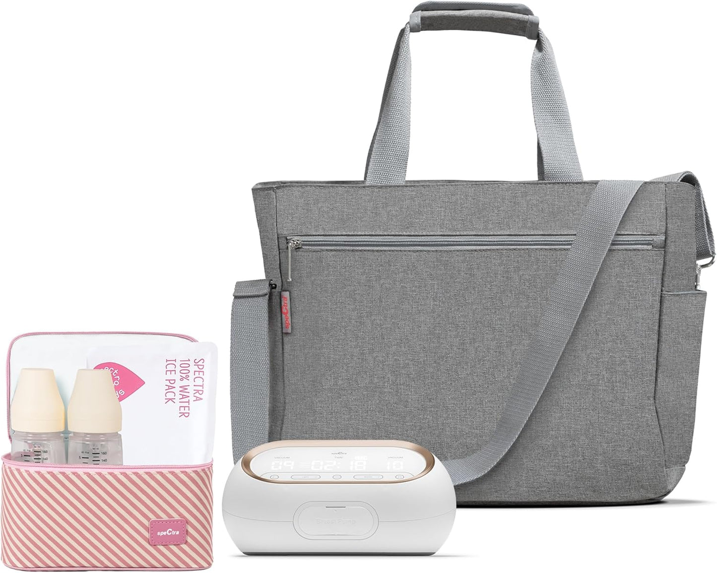 Spectra - Synergy Gold Portable - Dual Adjustable Electric Breast Milk Pump with Tote Bag, Breast