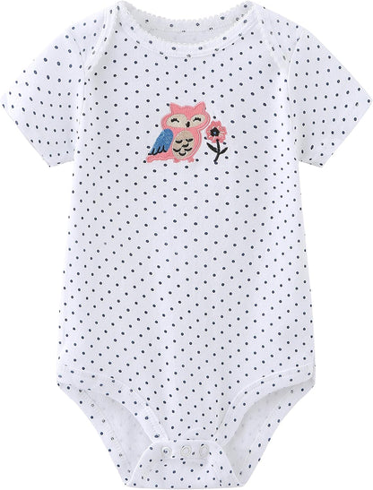 Baby Layette Set Baby Boys' 9-Piece Bodysuits Pants Set Toddler Girl Boy Unisex Baby Gift Sets