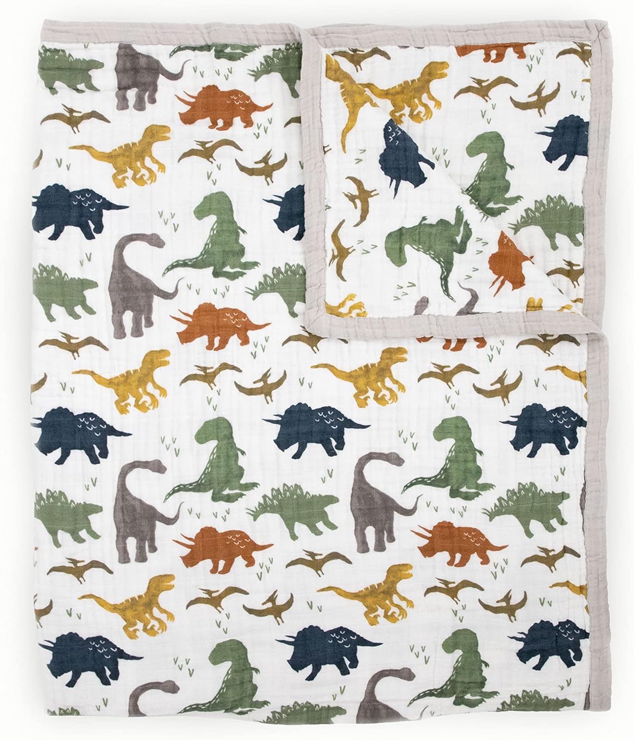 Little Unicorn Premium Quilted Throw | Super Soft, Multi-Layered Muslin XL Blanket| Great for Kids