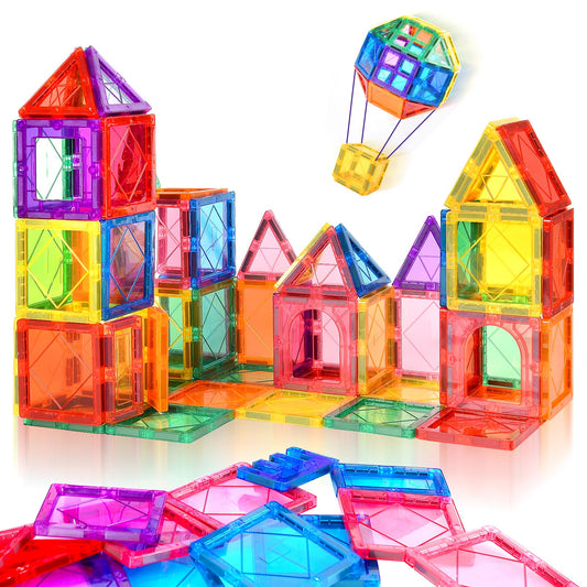 NVHH Magnetic Tiles for Kids Ages 3-5 4-8 Magnetic Blocks Creative Toys