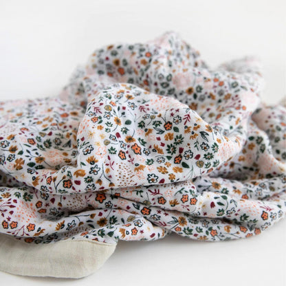 Little Unicorn Newborn Receiving Quilt | Ultra- Soft, Multi-Layered Muslin Fabric | Gift for