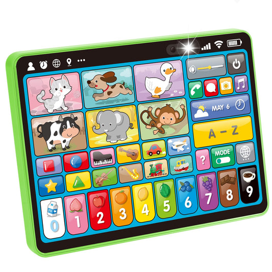 hahaland 5-Language Learning Tablet Toy for Toddler 1-3 with Speech Therapy