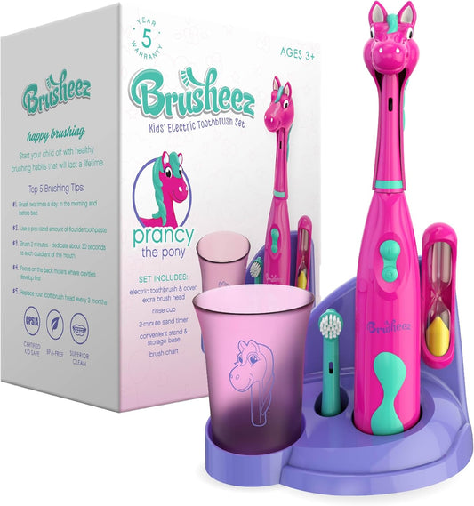 Brusheez Kids’ Electric Toothbrush Set - Safe & Effective for Ages 3+ - Parent Tested & Approved