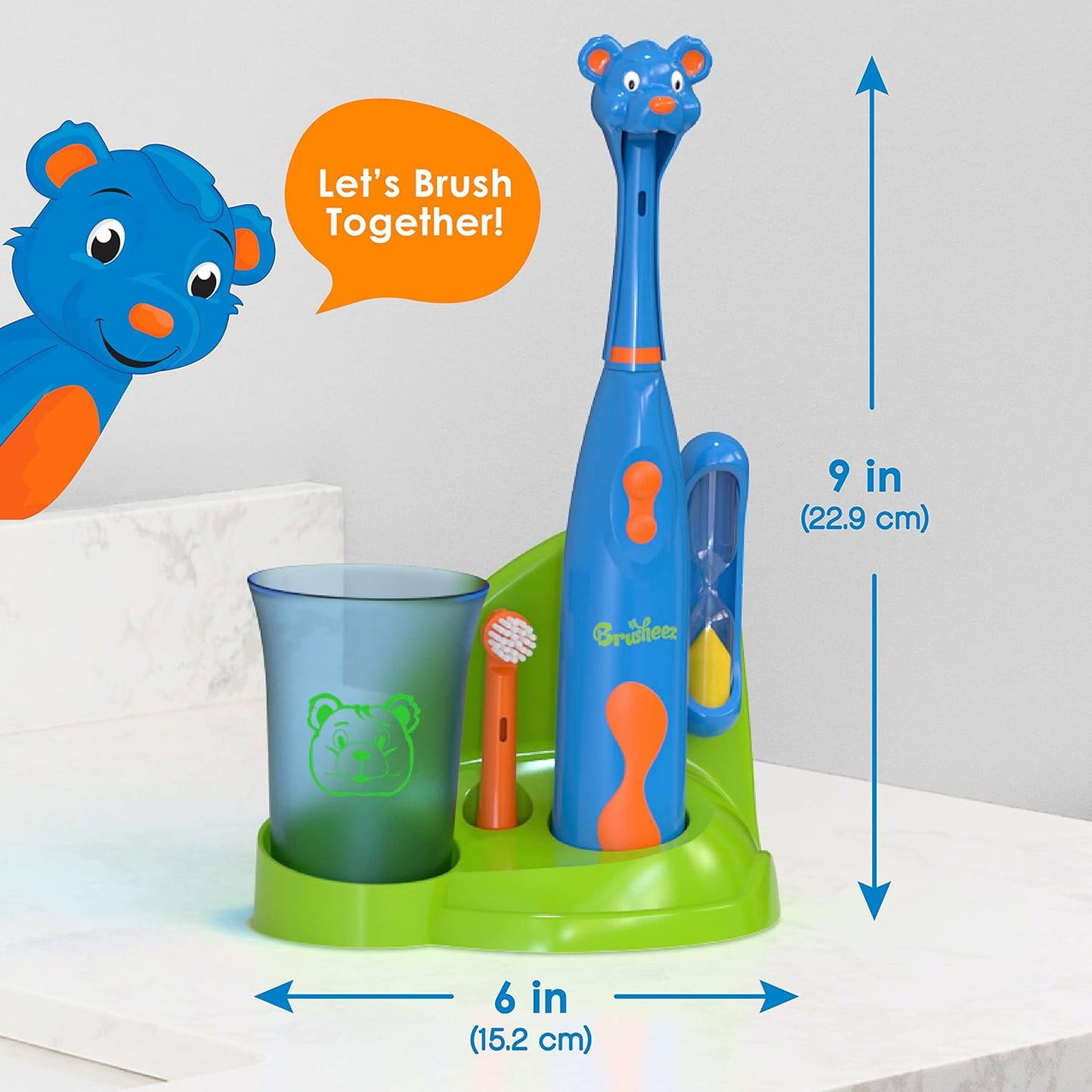 Brusheez Kids’ Electric Toothbrush Set - Safe & Effective for Ages 3+ - Parent Tested & Approved