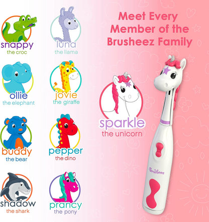 Brusheez Kids’ Electric Toothbrush Set - Safe & Effective for Ages 3+ - Parent Tested & Approved
