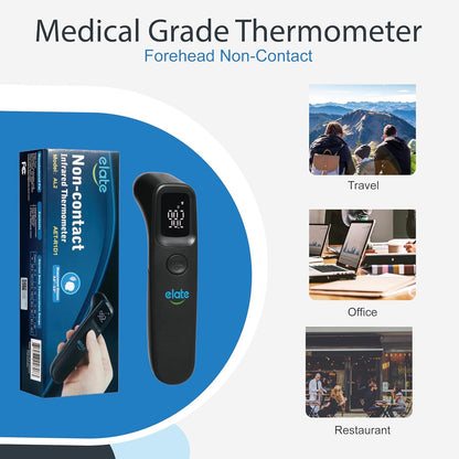 Elate Non-Contact Forehead Thermometer for Adults and Kids, No-Touch Digital Baby Thermometer for
