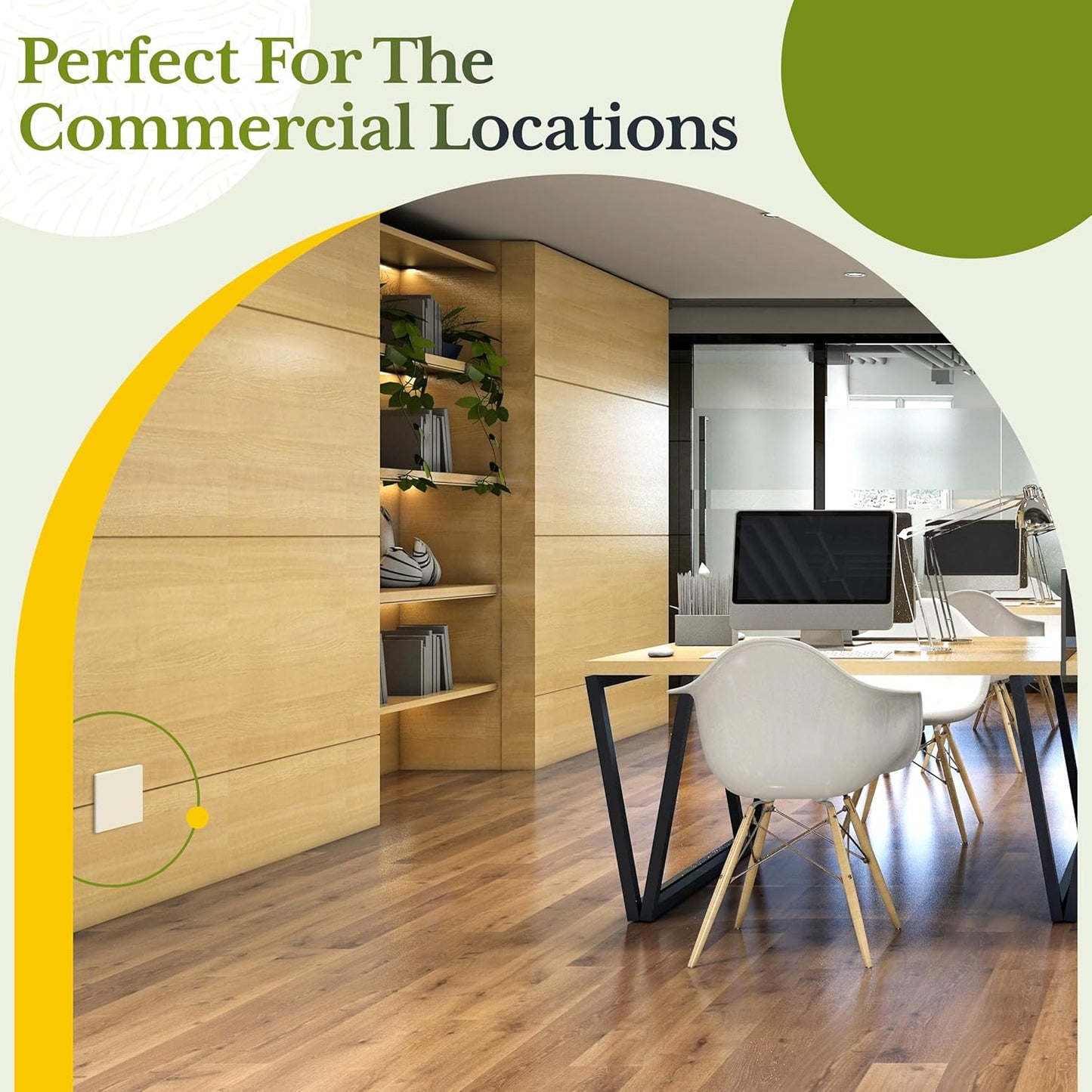 TG Screwless Double Blank Wall Plate, Child Safe Blank Device Outlet Cover, Mid-Size 2-Gang 4.88" H x 4.92" L, Polycarbonate Thermoplastic, UL Listed, SP-MB2-LA5P, Light Almond (5 Pack)