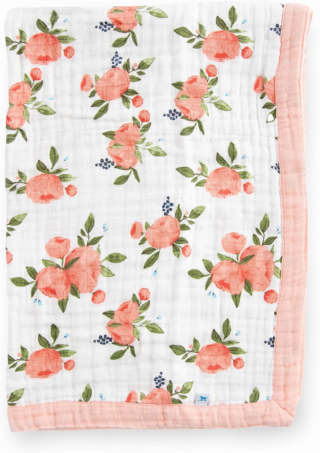 Little Unicorn Newborn Receiving Quilt | Ultra- Soft, Multi-Layered Muslin Fabric | Gift for