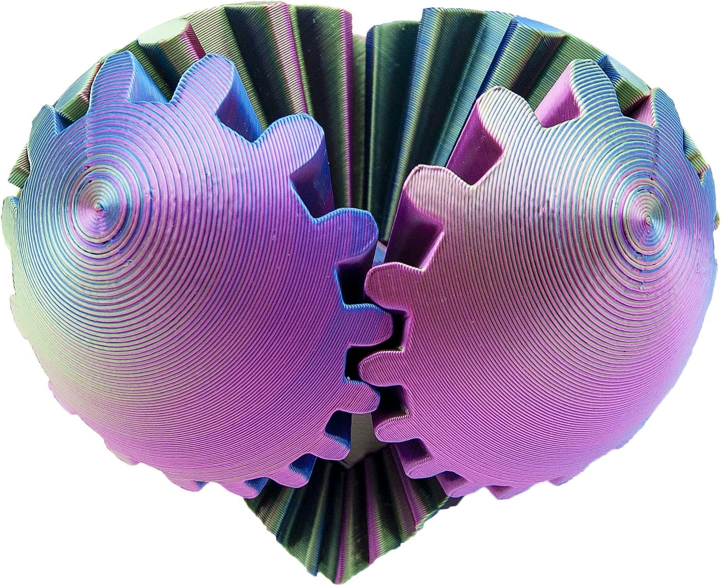 Gear Ball, Gear Sphere,3D Printed Gear Ball Fidget Toys GearSphere Desk Toy, Spin Ball or Cube Fidget Toy,Gear Toy for Stress and Anxiety Relaxing