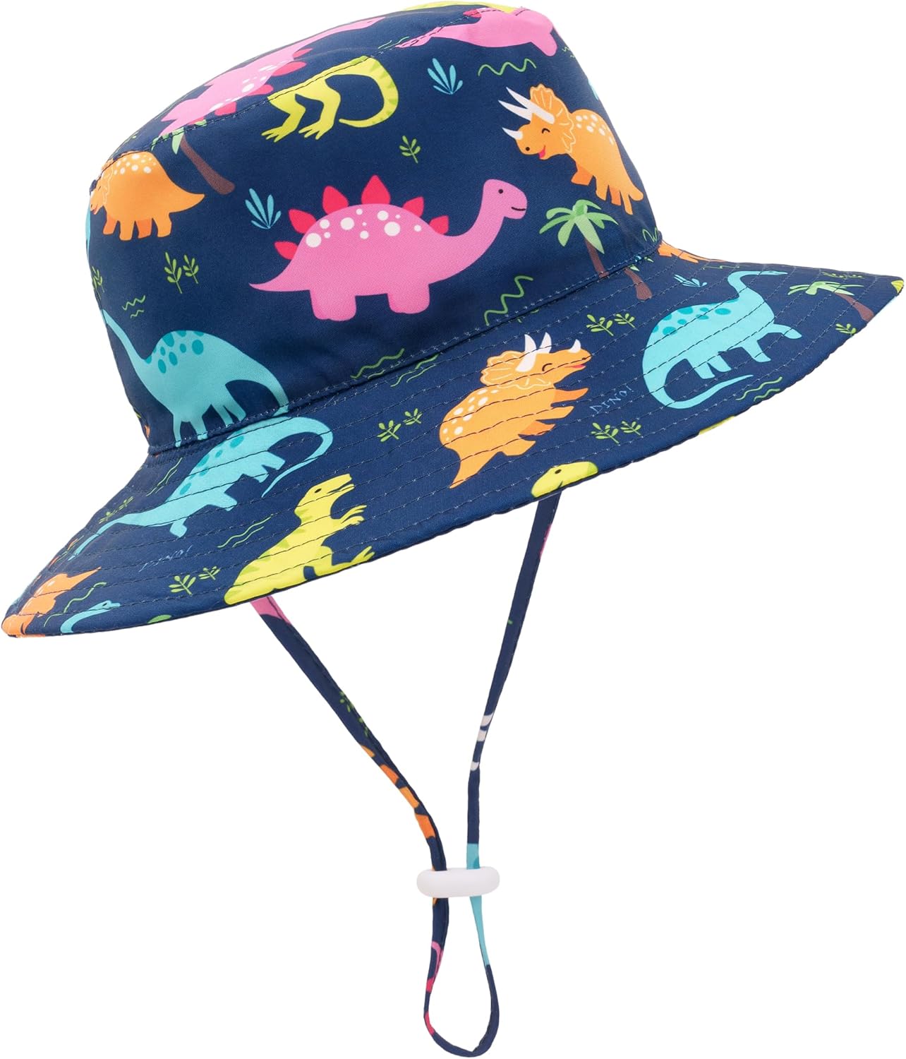 Baby Sun Hat Kids Summer UPF 50+ Toddler Bucket Hat Wide Brim Adjustable Beach Hats for Boys Girls Age 0-6 Years