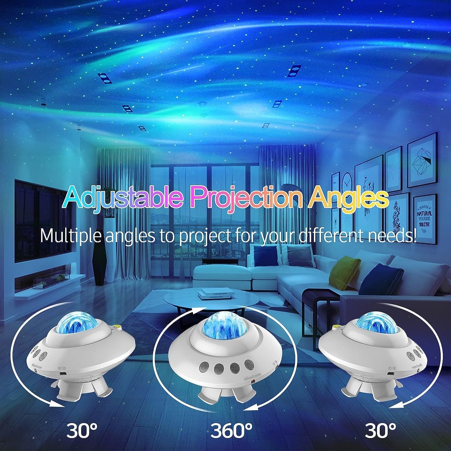 Star Projector Northern Lights, Galaxy Projector for Bedroom, Aurora Projector with Bluetooth Speaker, Timer and Remote, Teen Girl Room Decor, Cool Gifts for Kids, Adults, Birthday