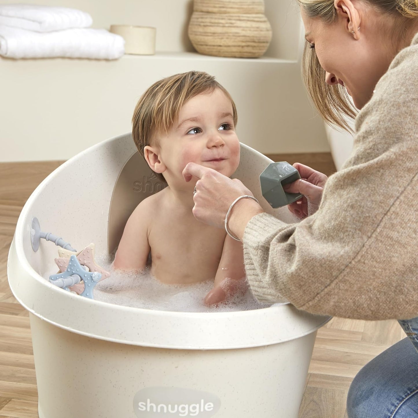 ECO Toddler Bath Tub | Larger Bath Seat for Bigger Kids at Bathtime | Includes Warm and Soft Foam