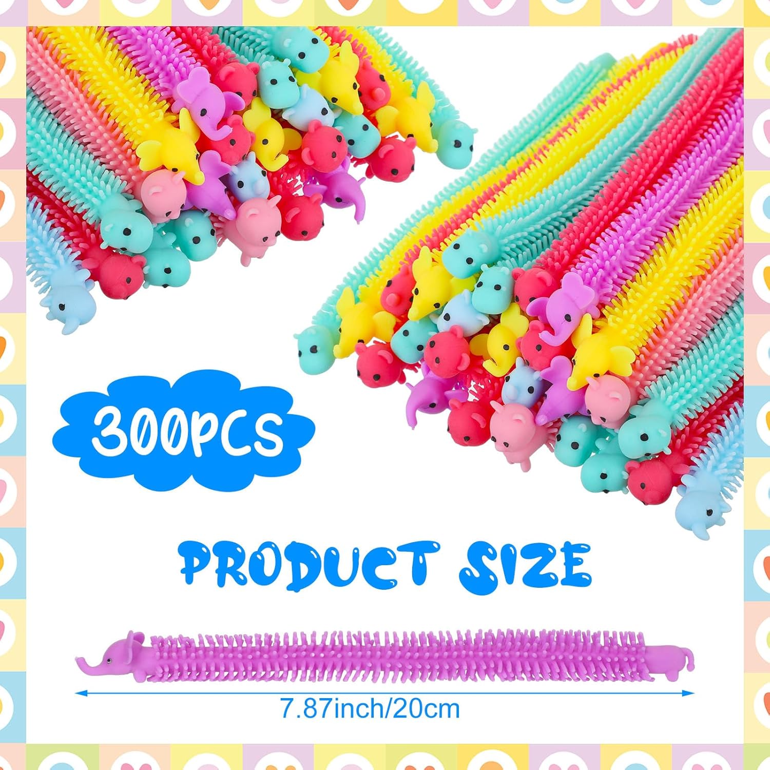 Chivao Bulk Stretchy String Fidget Toys Animal Sensory Toys Pack Worm Sensory Stress Fidget Toys