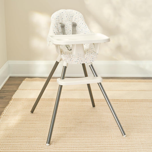 Regalo High Chair with Rainbow Seat Pad for Babies and Toddlers, Award Winning Brand, Removable