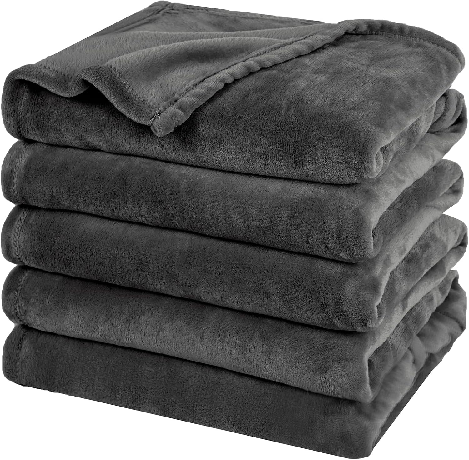 PHF Oversized King Fleece Blanket 120"x120", No Shed No Pilling Big Soft Blanket, Extra Large 10'x