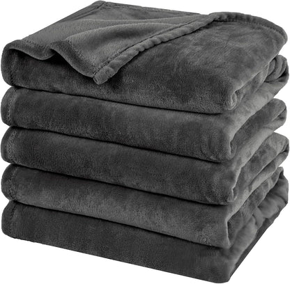 PHF Oversized King Fleece Blanket 120"x120", No Shed No Pilling Big Soft Blanket, Extra Large 10'x