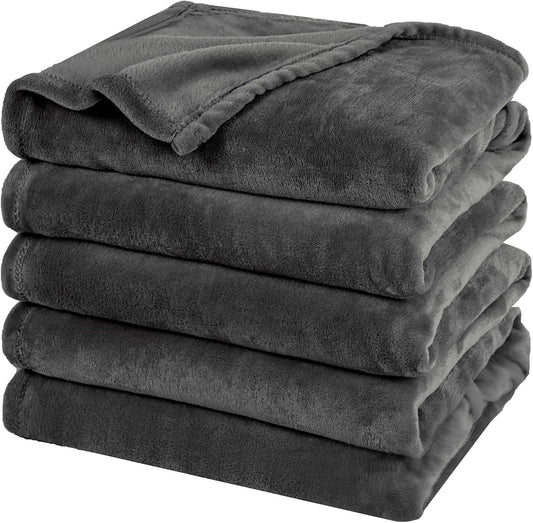 PHF Oversized King Fleece Blanket 120"x120", No Shed No Pilling Big Soft Blanket, Extra Large 10'x