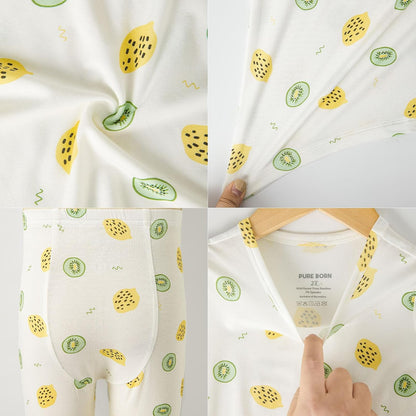 pureborn Baby Toddler Kids Viscose from Bamboo Pajamas Set Pjs 2pcs 18M-8Y