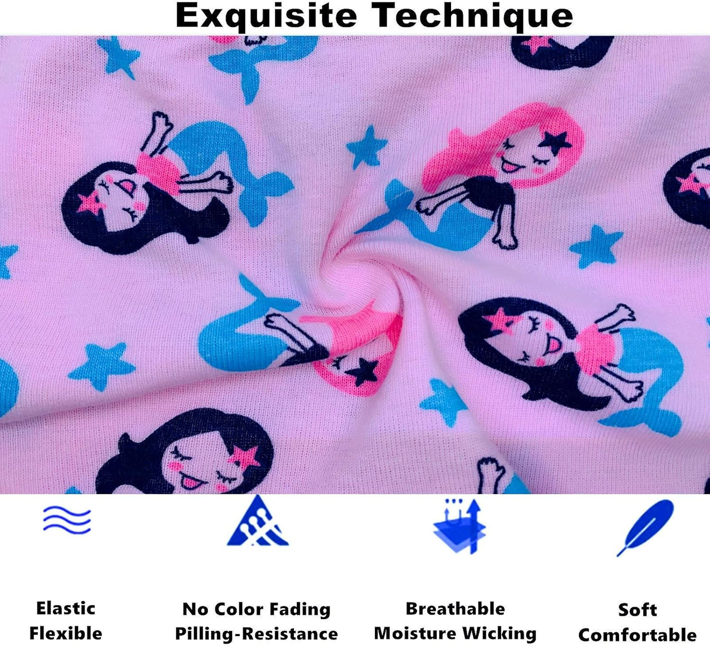 Cczmfeas Girls Hipster Cotton Underwear Boyshort Panties 6 Pack