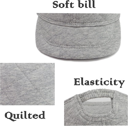 Keepersheep Baby Baseball Cap Infant Sun Hat, Cotton Knit with Soft Brim, Adjustable Soft Newborn Toddler Cap