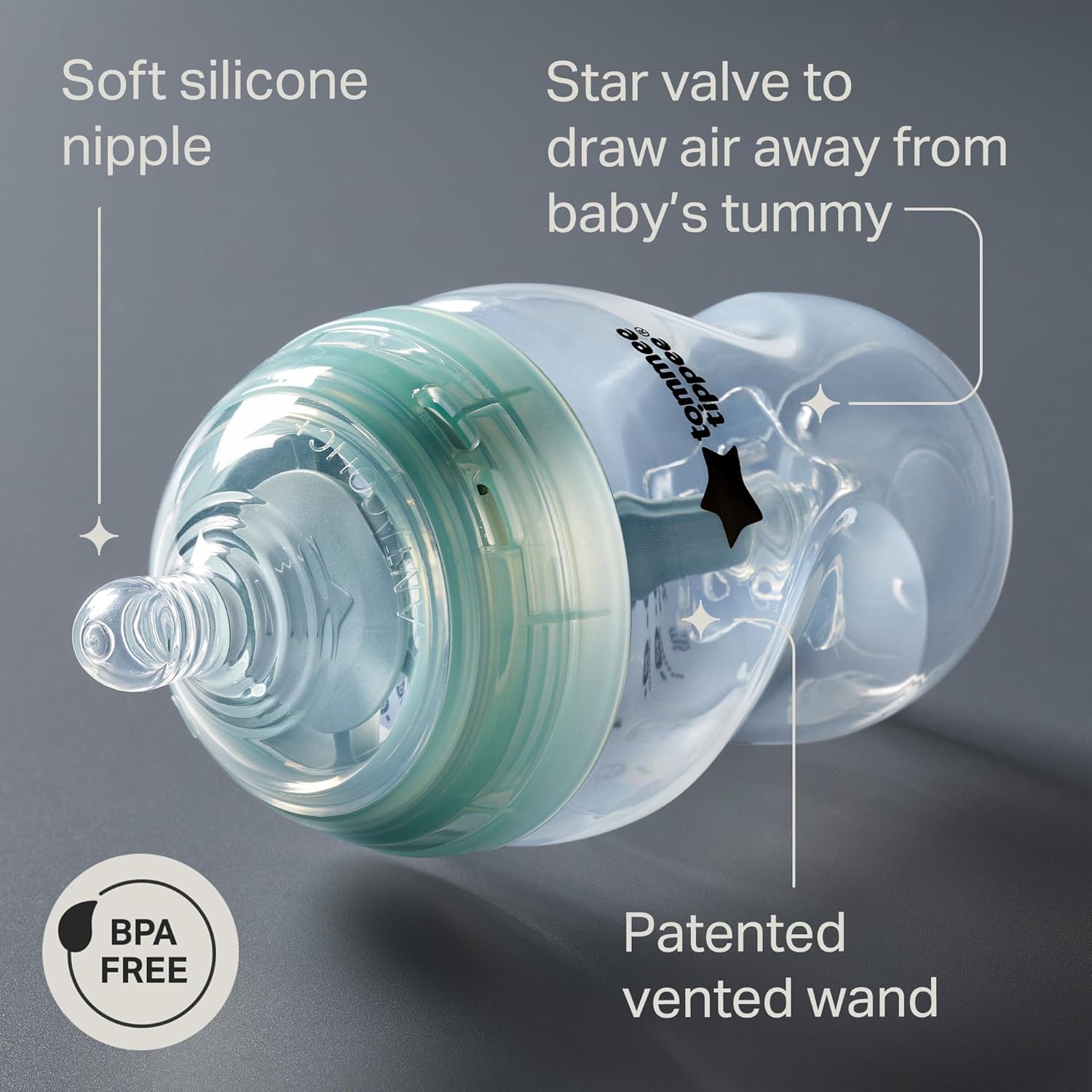 Tommee Tippee Advanced Anti-Colic Ready for Baby Bottle Set, 5oz and 9oz Self-Sterilizing Bottles