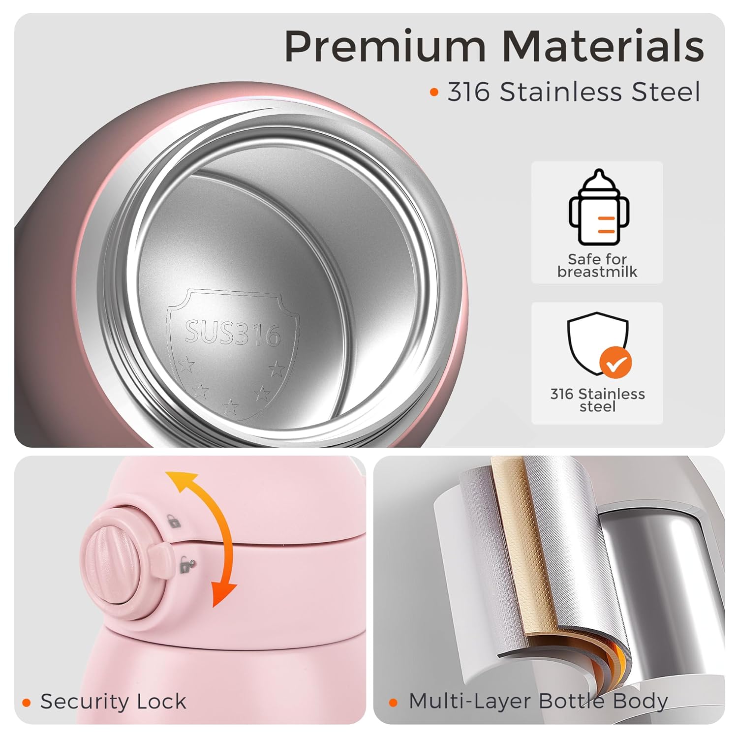 Portable Bottle Warmer for Travel, Dual Heating Modes for Breastmilk & Water, Portable Bottle Milk
