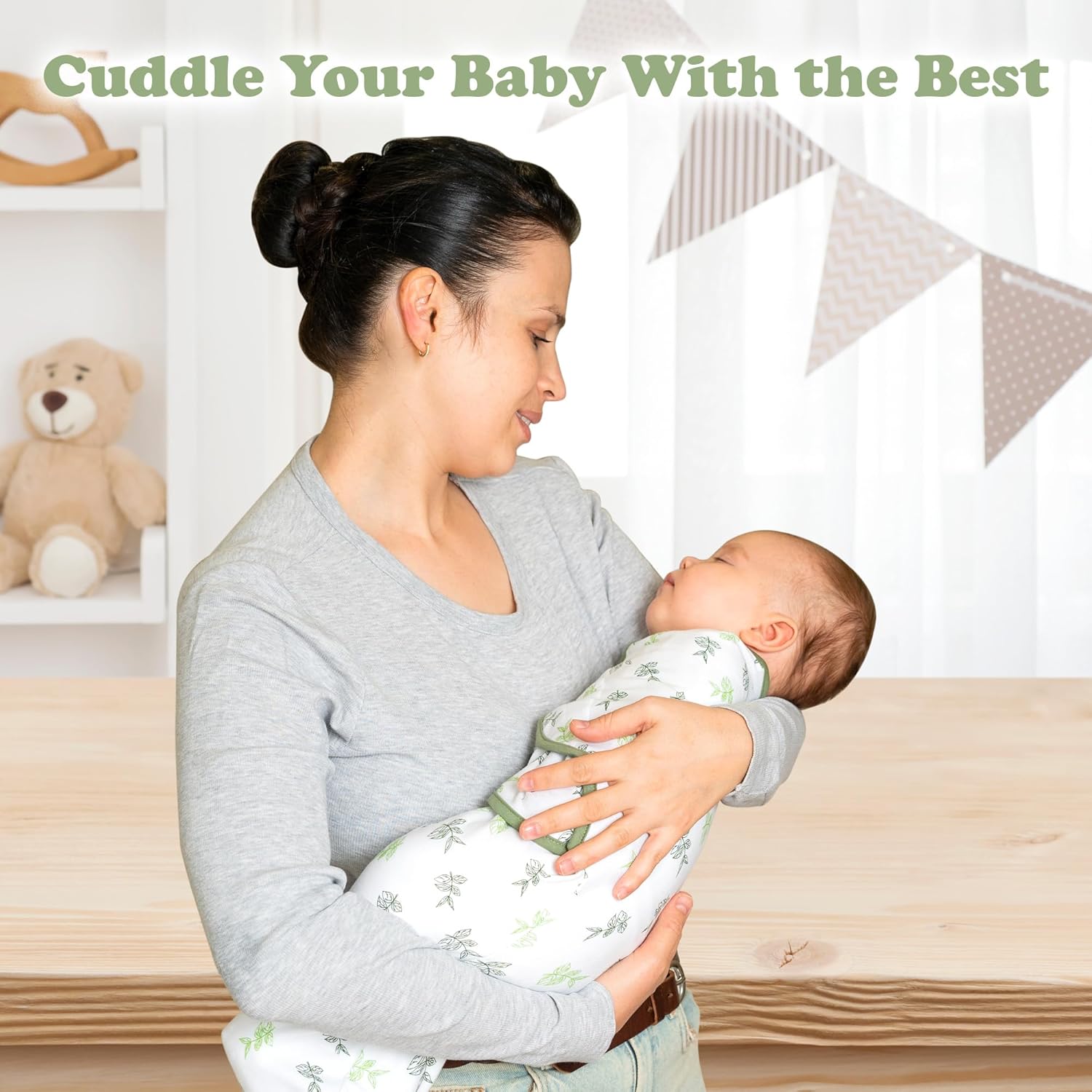 Bublo Baby Swaddles for Newborns – 3-Pack Infant Swaddles 0-3 Months – Adjustable Swaddle Sleep