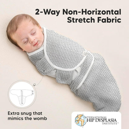 3-Pack Organic Baby Swaddle Sleep Sacks - Swaddles for Newborns, Infant 3-6 Months, Baby Girls