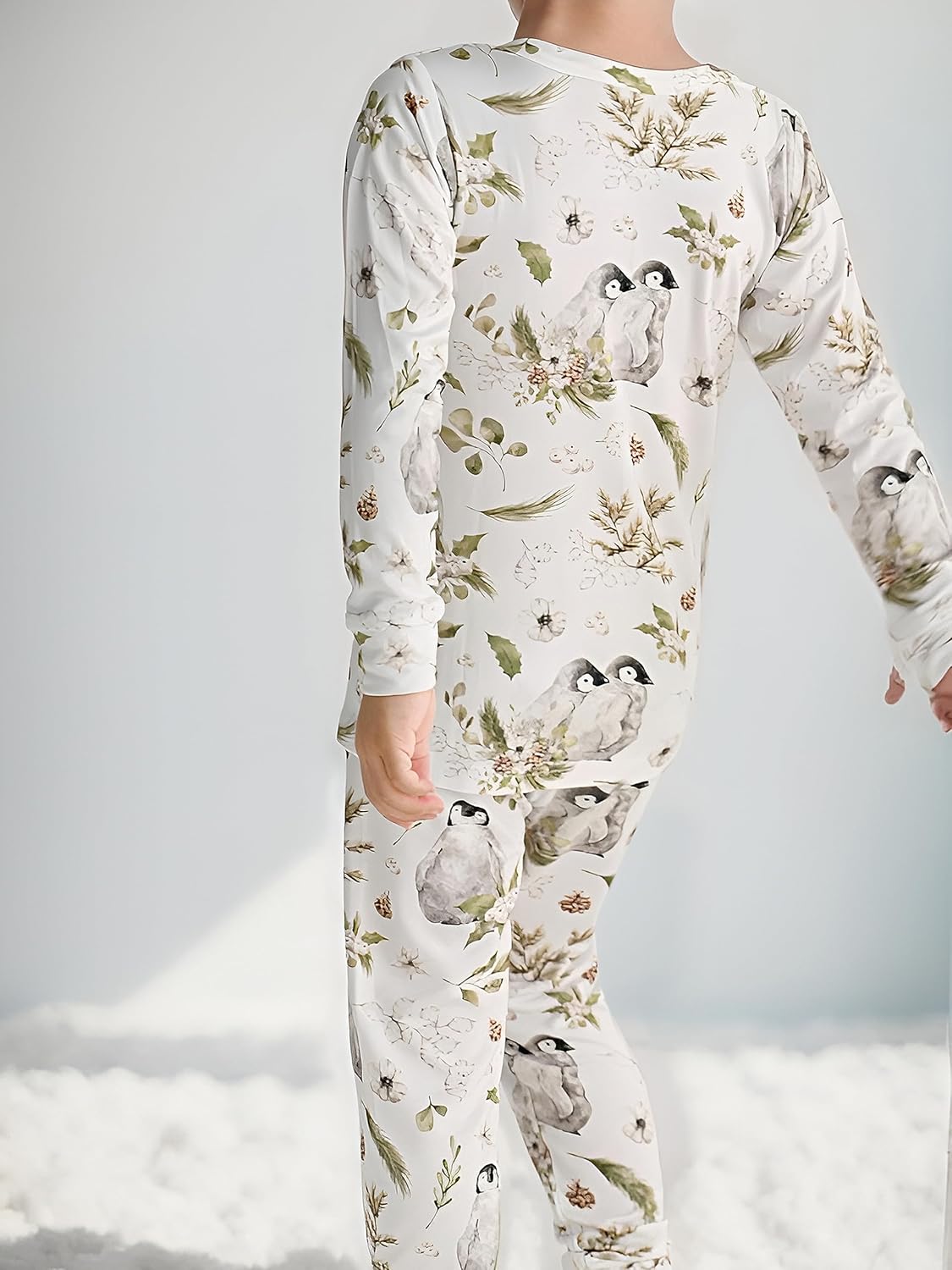 BABY 2T-10Y Toddler Kids Girls Boys Soft Comfy Viscose 2pcs Set Long Sleeve Plain Shirts and Pants Sets