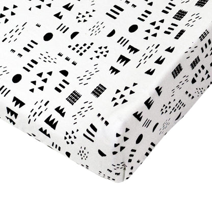 HonestBaby Organic Cotton Changing Pad Cover, Pattern Play, One Size