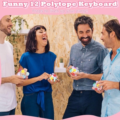 Keyboard Fidget Toy for Adults Keyboard Clicker with LED Light Fidget Stress Relief Sensory Toy