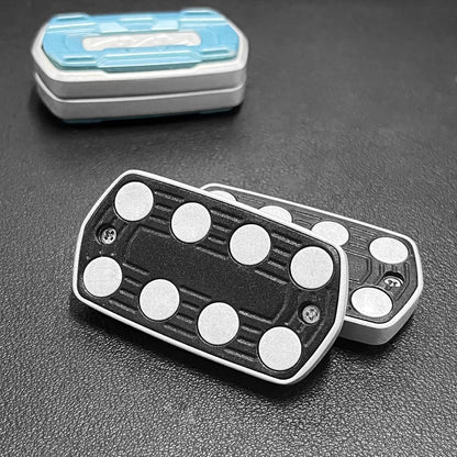 Sound Range Fidget Slider, Infinite Range Finger Spin Top Decompression Toy Adult Metal Fidget Toys Magnetic Coin EDC Gear Haptic (Blue)