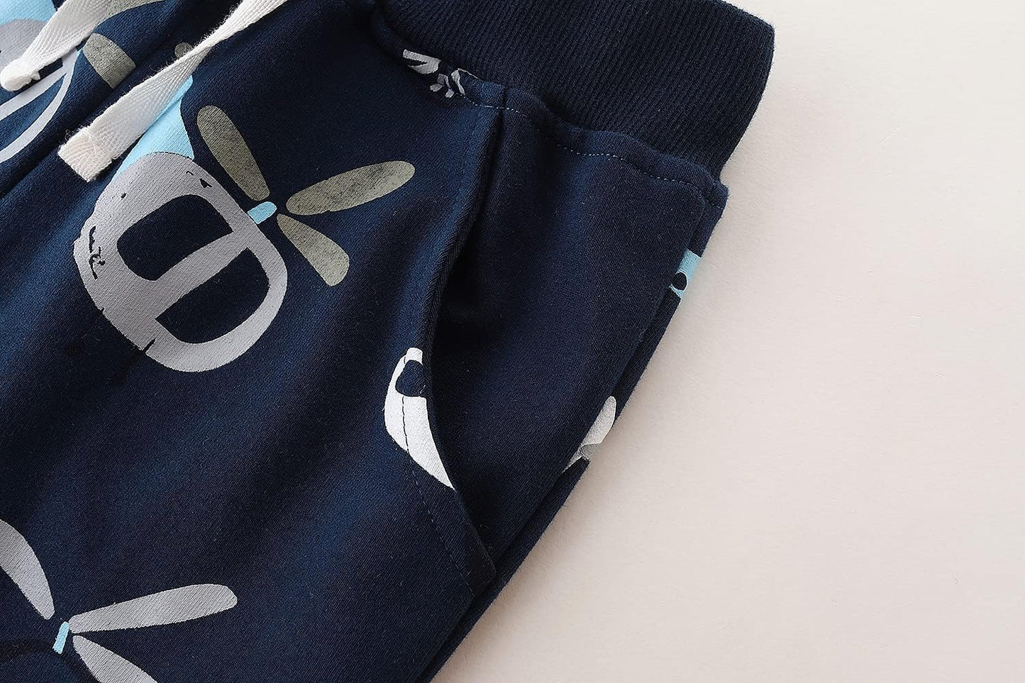 Bumeex Baby and Toddler Boys' 2-Pack Pull on French Terry Pants 1-7Y