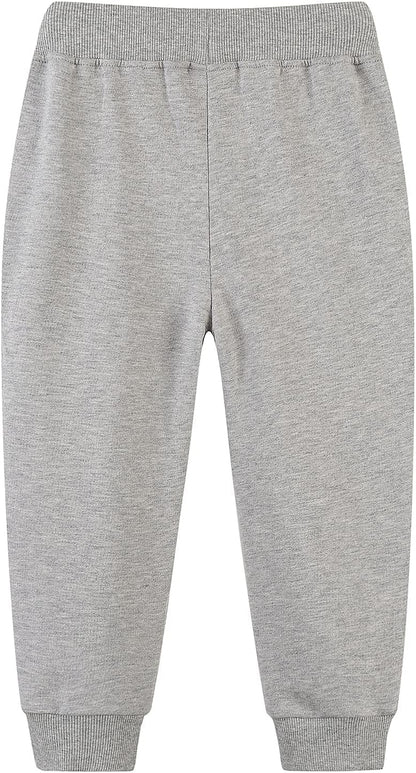Bumeex Baby and Toddler Boys' 2-Pack Pull on French Terry Pants 1-7Y