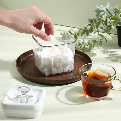 Felli Flip Tite Storage Container with Lid 4" RECTANGULAR Air Tight Ring Flip Top, Stackable