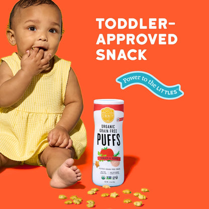 Serenity Kids 6+ Months Grain-Free Allergen-Safe Puffs for Toddlers & Babies - No Grains, Gluten